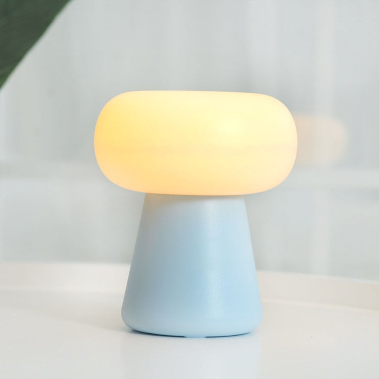 XYD-055 Cloud Mushroom USB Clock Night Light Sleep Timer Remote Control Bedside Lamp, Light color: Remote Control Type Blue