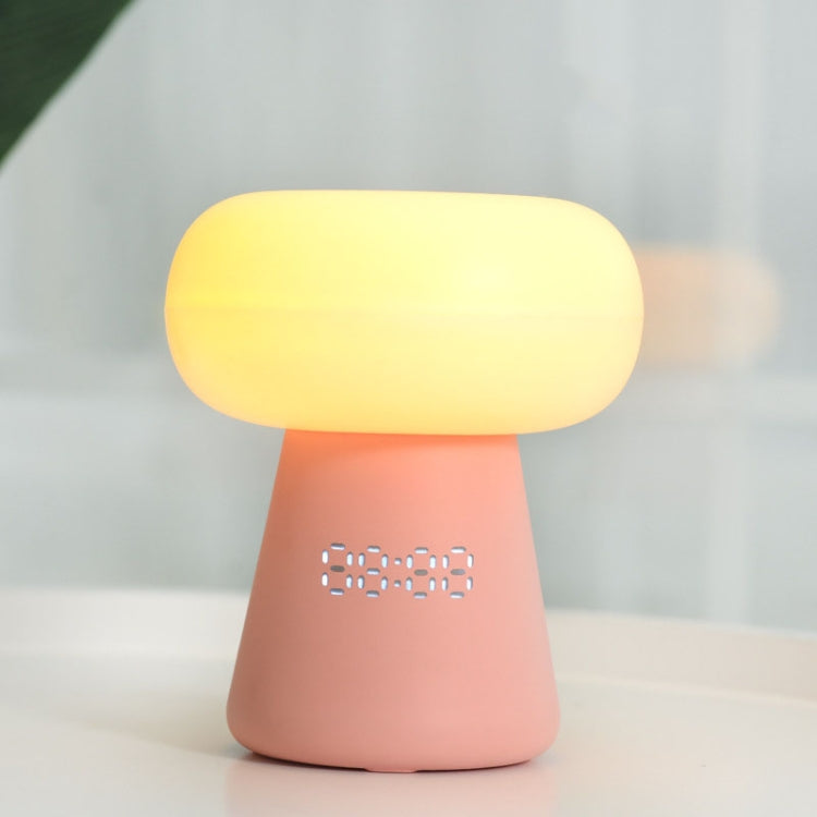 XYD-055 Cloud Mushroom USB Clock Night Light Sleep Timer Remote Control Bedside Lamp, Light color: Charging Type