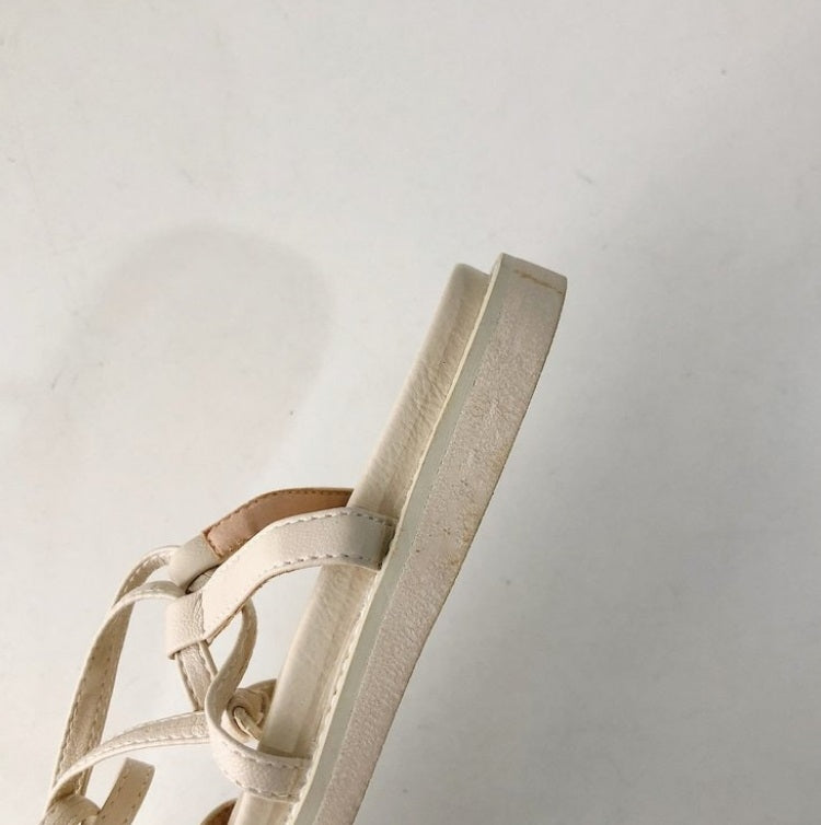 Ladies Summer Bohemian Style Flat Shoes Ankle Strap Toe Casual Sandals, Size: 35