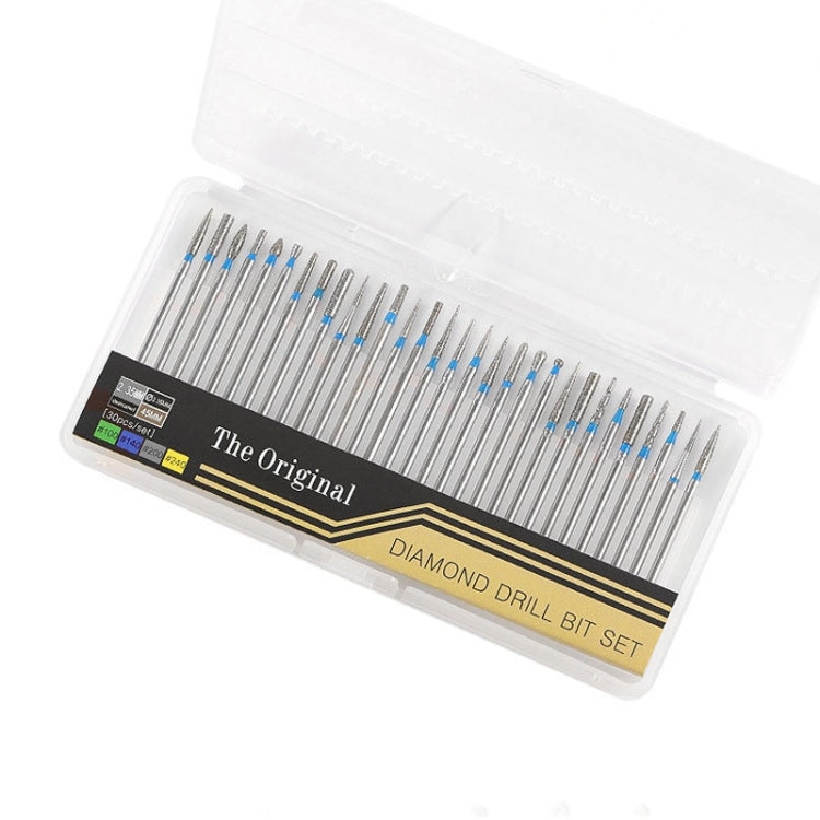 30 Pieces Nail Grinding Heads Set Gold Grinding Heads Nail Remover Tool Set, Color Classification: A Type