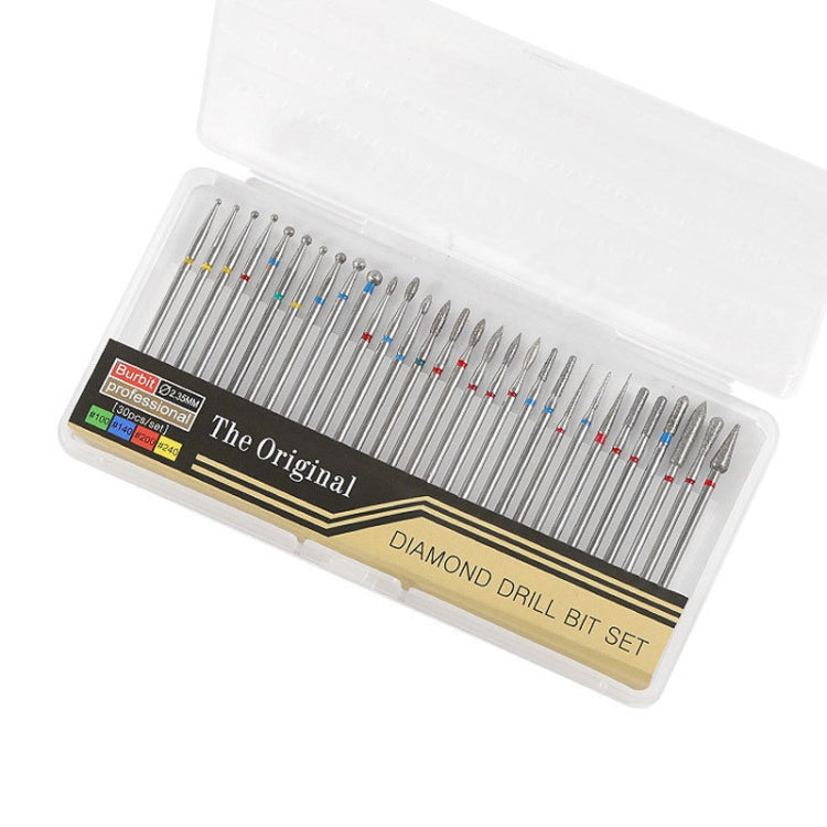 30 Pieces Nail Grinding Heads Set Gold Grinding Heads Nail Remover Tool Set, Color Classification: B Type