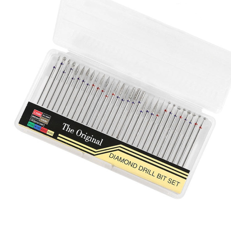 30 Pieces Nail Grinding Heads Set Gold Grinding Heads Nail Remover Tool Set, Color Classification: C Type