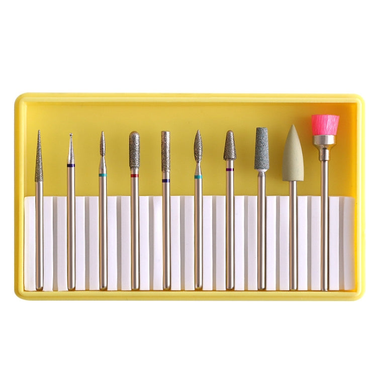 Nail Alloy Tungsten Steel Ceramic Grinding Machine Accessories Nail Grinding Heads Set Polishing Tool, Color Classification: BH-02