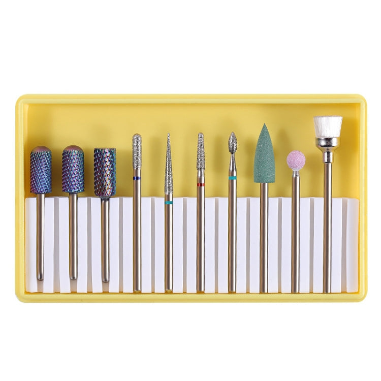 Nail Alloy Tungsten Steel Ceramic Grinding Machine Accessories Nail Grinding Heads Set Polishing Tool, Color Classification: BH-03