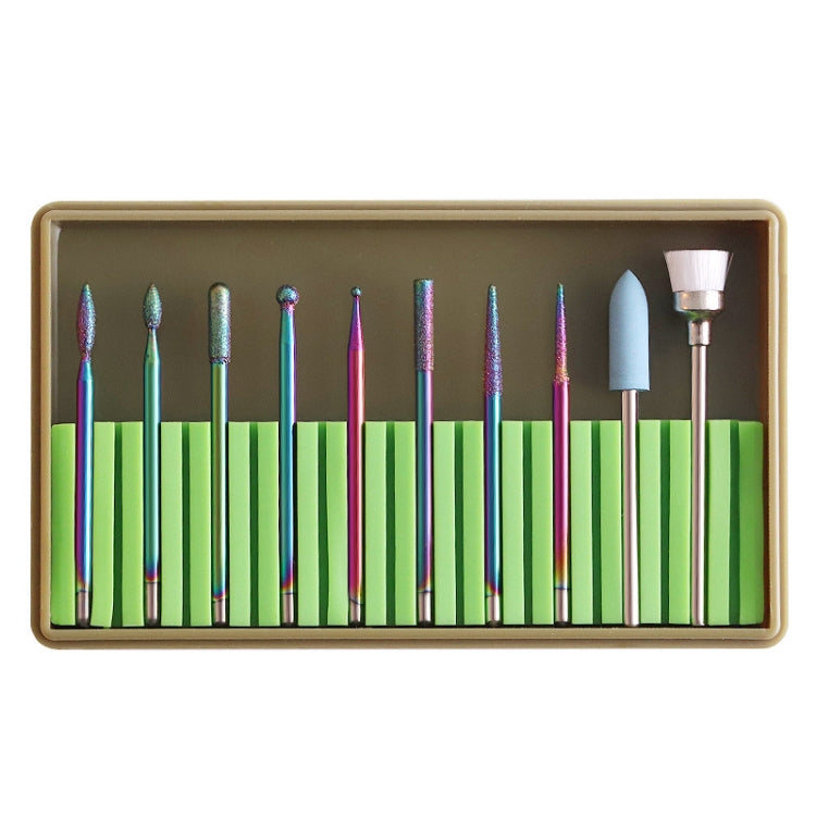 Nail Alloy Tungsten Steel Ceramic Grinding Machine Accessories Nail Grinding Heads Set Polishing Tool, Color Classification: BH-04