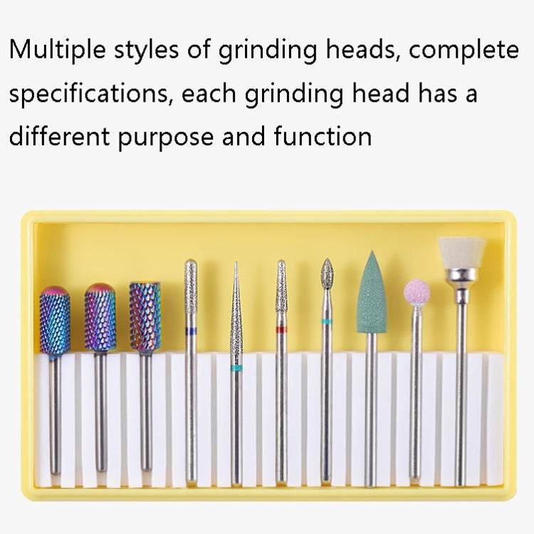Nail Alloy Tungsten Steel Ceramic Grinding Machine Accessories Nail Grinding Heads Set Polishing Tool, Color Classification: BH-06