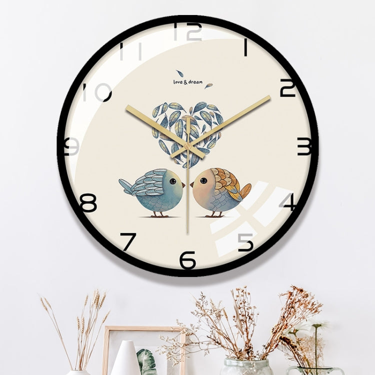 19JXGZ002 12 inch Home Living Room Quartz Wall Clock