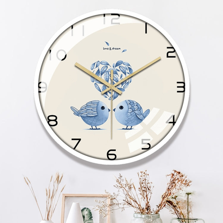 19JXGZ002 12 inch Home Living Room Quartz Wall Clock