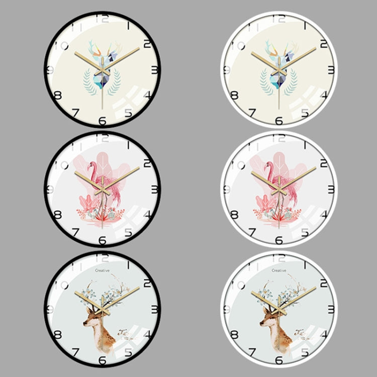 19JXGZ002 12 inch Home Living Room Quartz Wall Clock