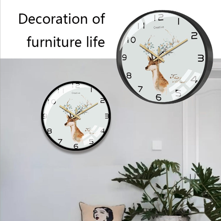 19JXGZ002 12 inch Home Living Room Quartz Wall Clock