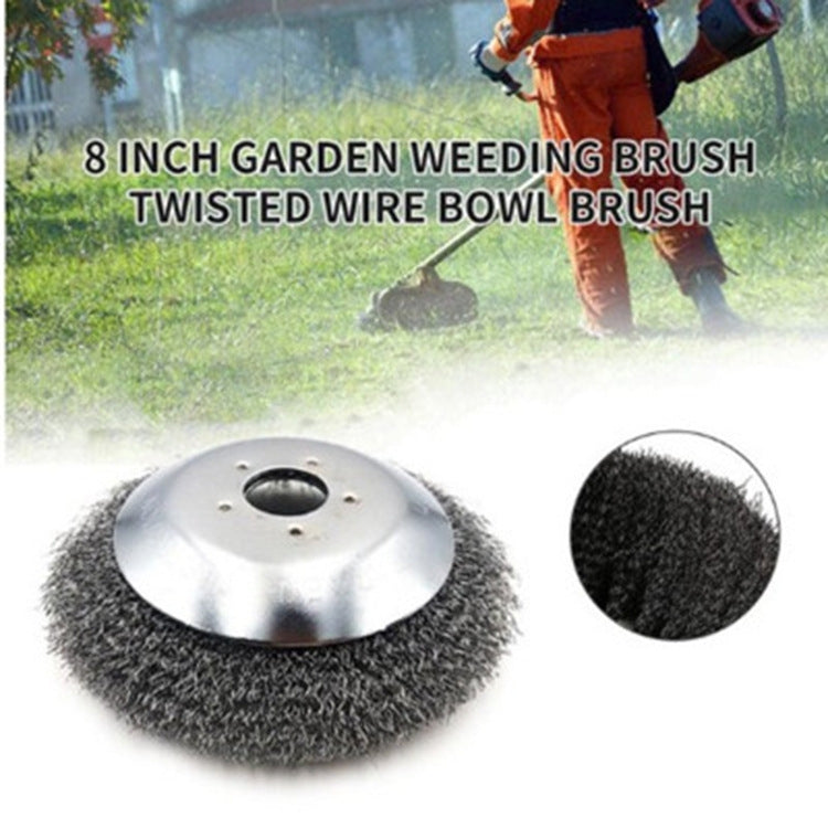 6 Inch Lawn Mower Fine Wire Iron Block Rust Removal Wheel Floor Dust Removal Steel Wire