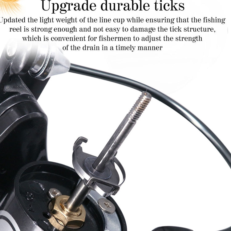 DEUKIO HS High Speed Than Fishing Wheel Spinning Wheel, Specification: HS2000