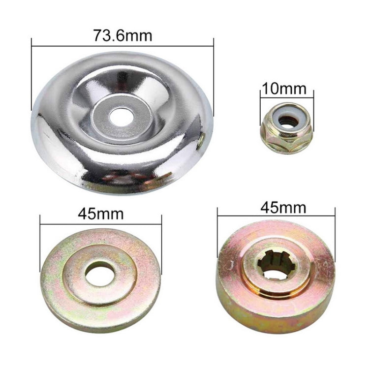 Lawn Mower Working Head Accessories Brush Cutter Pressure Plate Protection Cover Nut, Specification: Work Head 10 PCS/Set