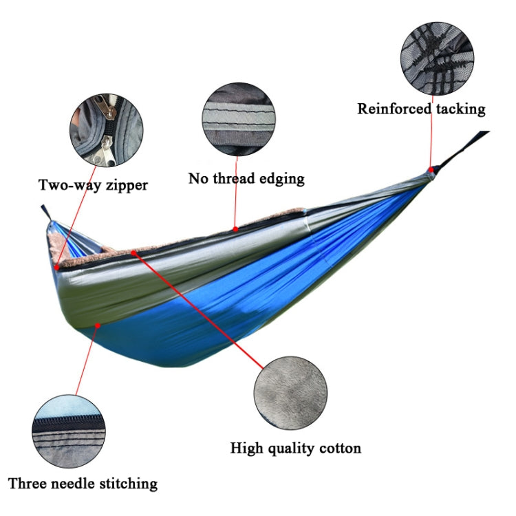 280X140cm Outdoor Casual Single Warm Hammock Autumn Winter Camping Hammock Thick Cotton Hammock