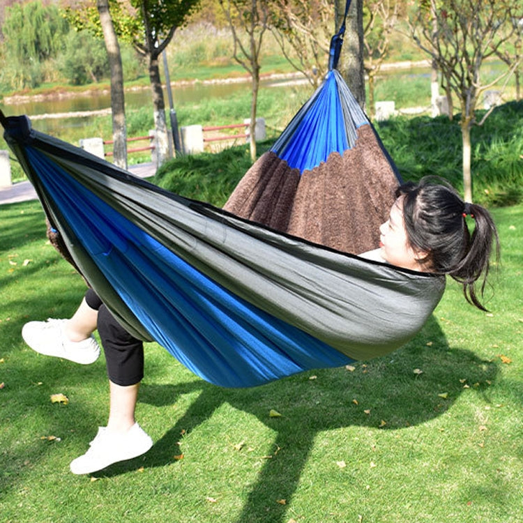 280X140cm Outdoor Casual Single Warm Hammock Autumn Winter Camping Hammock Thick Cotton Hammock