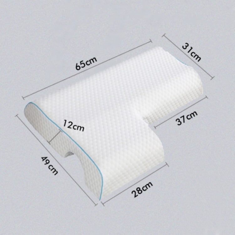 65x49x12cm Couple Pillow Sleep Aid Memory Pillow Protect The Cervical Spine Pillow, Colour: Right Arm (Water Cube)
