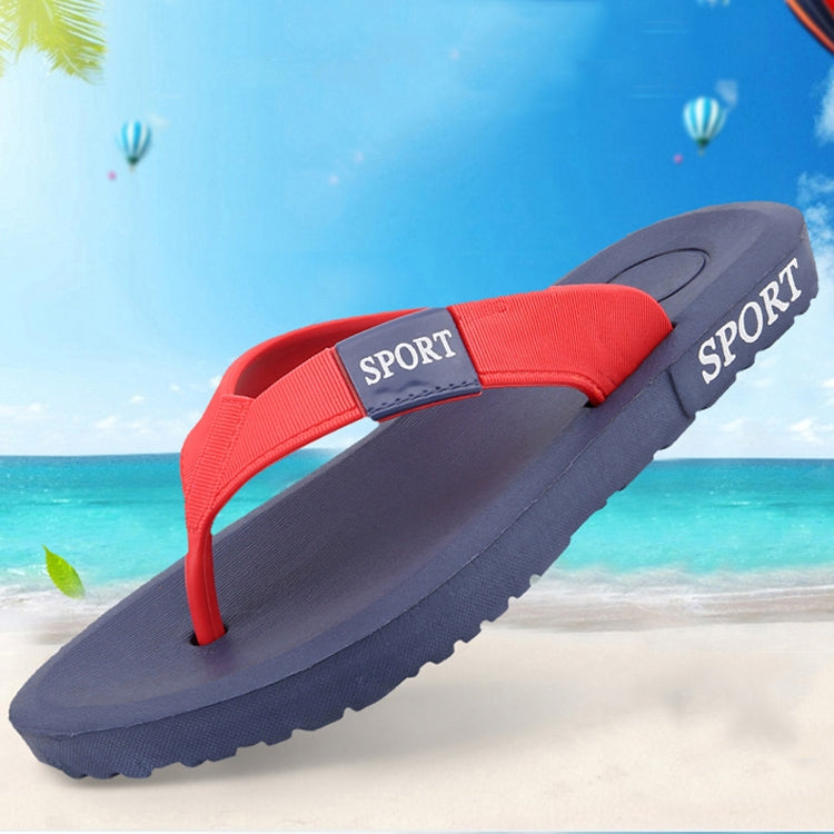 Men Antiskid Slippers Casual Beach Shoes Flip Flops, Size: 41