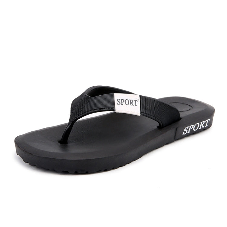 Men Antiskid Slippers Casual Beach Shoes Flip Flops, Size: 42