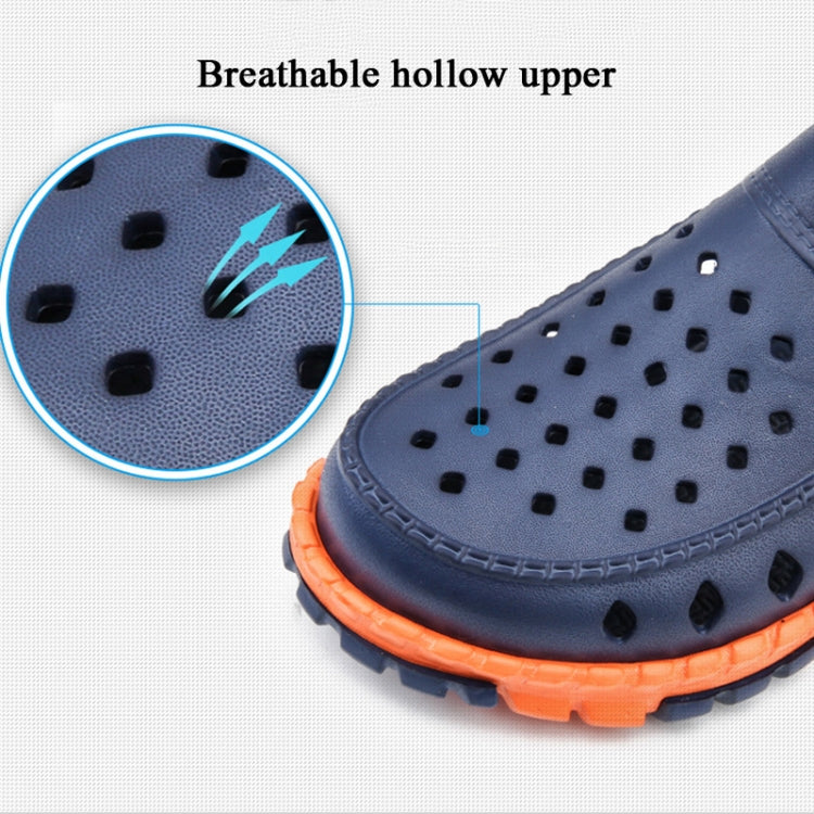 Summer Men Sandals Hollow Slippers Seaside Antiskid Beach Shoes, Size: 41