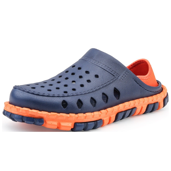 Summer Men Sandals Hollow Slippers Seaside Antiskid Beach Shoes, Size: 42