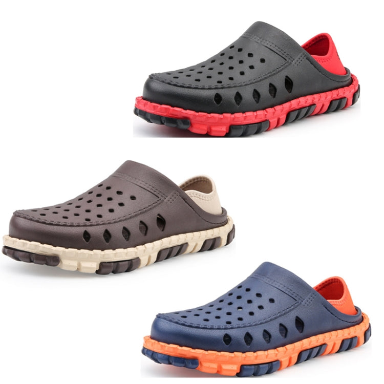 Summer Men Sandals Hollow Slippers Seaside Antiskid Beach Shoes, Size: 45