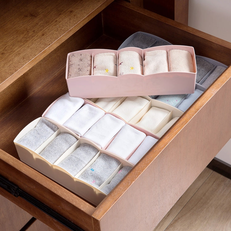 D1214 Wardrobe Storage Box Women Men Socks Bra Underwear Plastic Storage Basket