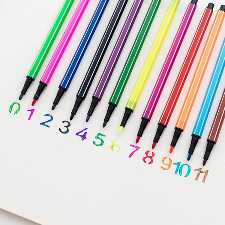 2 Set Lucky Bottle Non-toxic Scrubbing Children Graffiti Drawing Marker Watercolor Pen Color Mix, Style:12 Colors