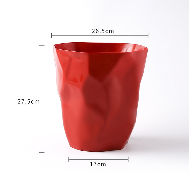 5 PCS Creative Foldable Household Lidless Plastic Trash Can, Size:L