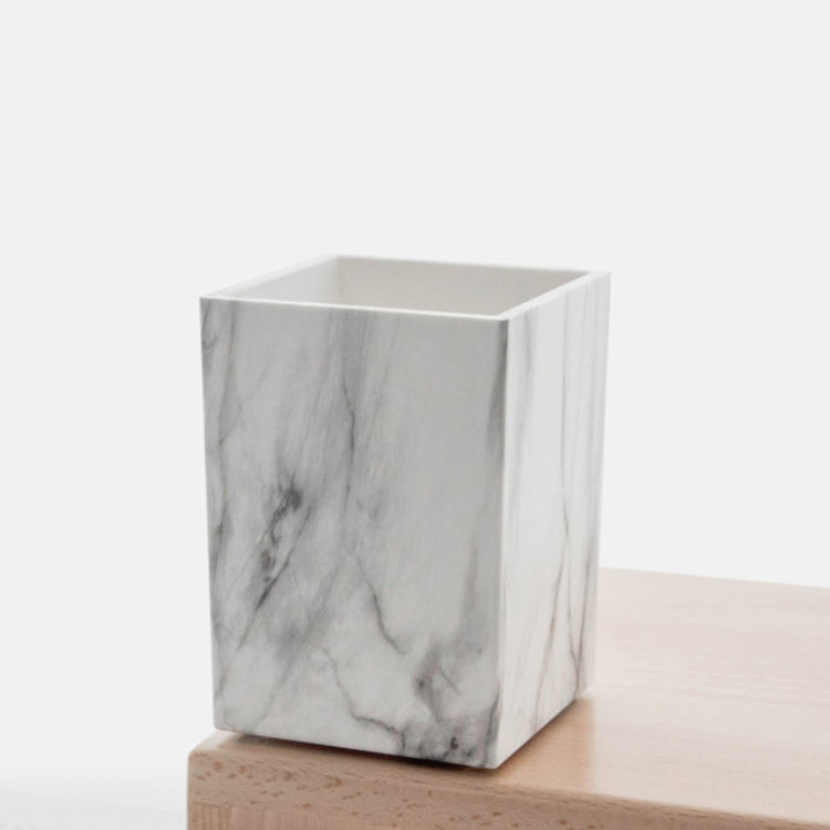 Marble Texture Pen Holder Desktop Stationery Storage Box