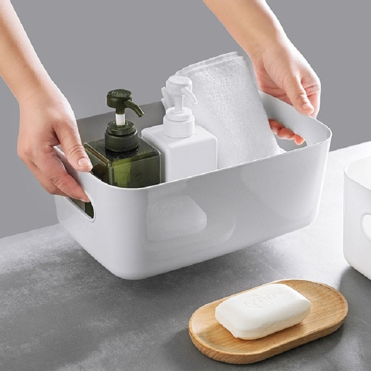 Desktop Storage Box Bathroom Kitchen Plastic Storage Basket Snacks Sundry Storage Basket Cosmetics Storage Basket