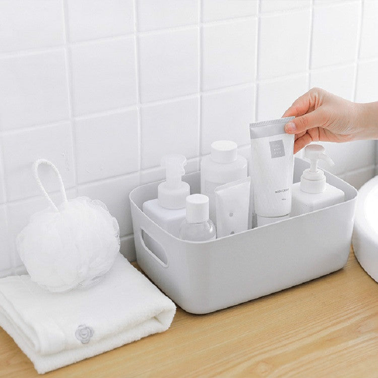 Desktop Storage Box Bathroom Kitchen Plastic Storage Basket Snacks Sundry Storage Basket Cosmetics Storage Basket