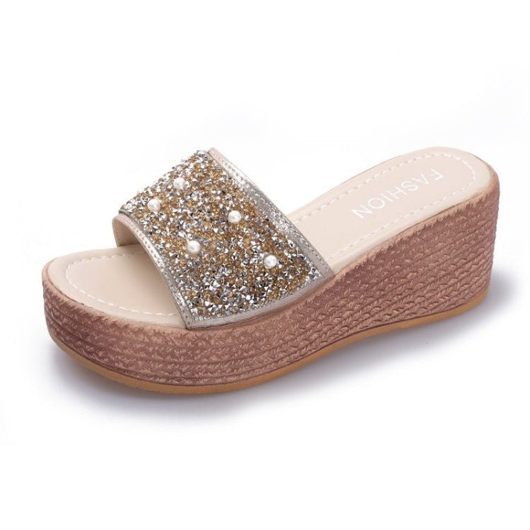 Ladies Wedge Sandals Summer Platform Shoes, Size: 37
