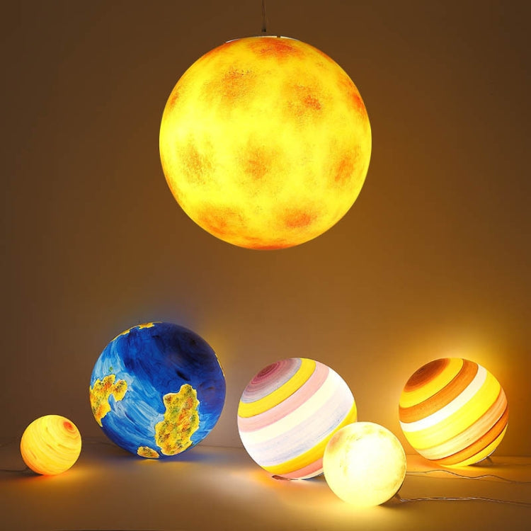 Diameter 25cm Mall Hall Kindergarten Playground Outdoor Planet Chandelier Spherical Lamp, Random Style Delivery