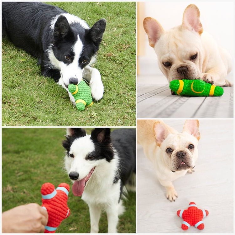 Dog Vocal Toy Latex Molar Bite Resistant Dog Bite Toy, Specification: Donut (Green)