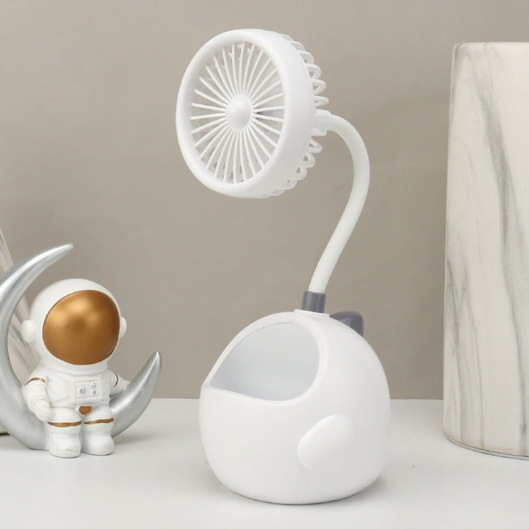 Dinosaur Desktop With Pen Holder Fan USB Charging Rotating Hose Portable Fan