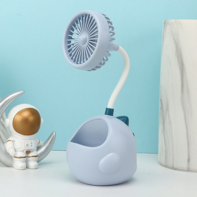 Dinosaur Desktop With Pen Holder Fan USB Charging Rotating Hose Portable Fan