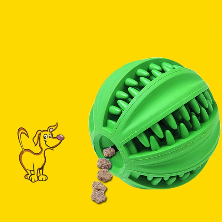 Pet Toy  Cartoa Toy Pet Leaking Ball Mill Rubber Toy Cleansing Ball, Specification: Small (Green)