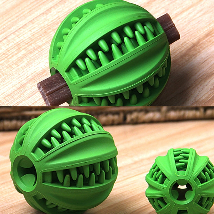 Pet Toy  Cartoa Toy Pet Leaking Ball Mill Rubber Toy Cleansing Ball, Specification: Small (Green)