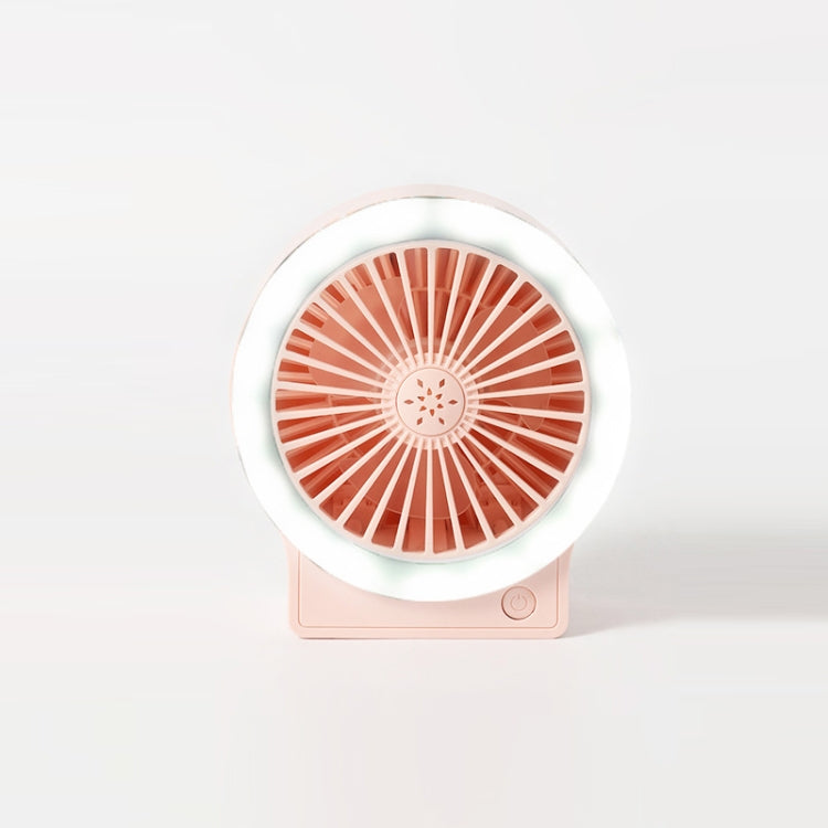 USB Charging Folding Fan With Lamp Student Bedside Table Fan With Mobile Phone Holder