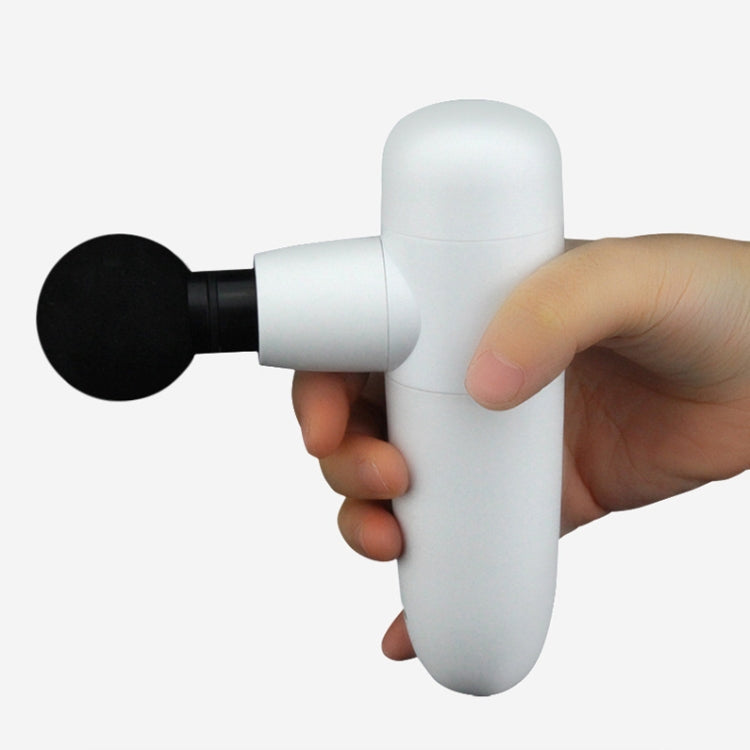 Mini Fascia Gun High Frequency Vibration Massage Muscles Relax Fitness(White)
