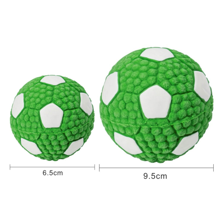 Dog Toy Latex Dog Bite Sound Ball Pet Toys, Specification: Large Football (Green)