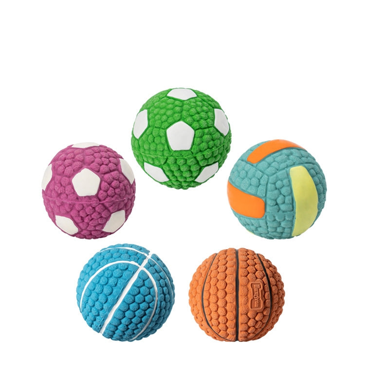 Dog Toy Latex Dog Bite Sound Ball Pet Toys, Specification: Small Four-star Ball