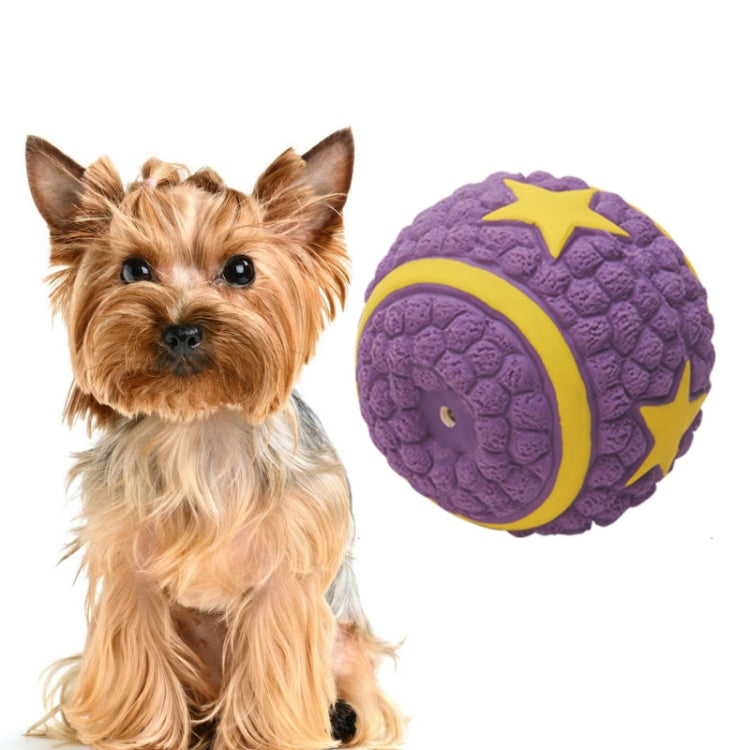 Dog Toy Latex Dog Bite Sound Ball Pet Toys, Specification: Large Four-star Ball