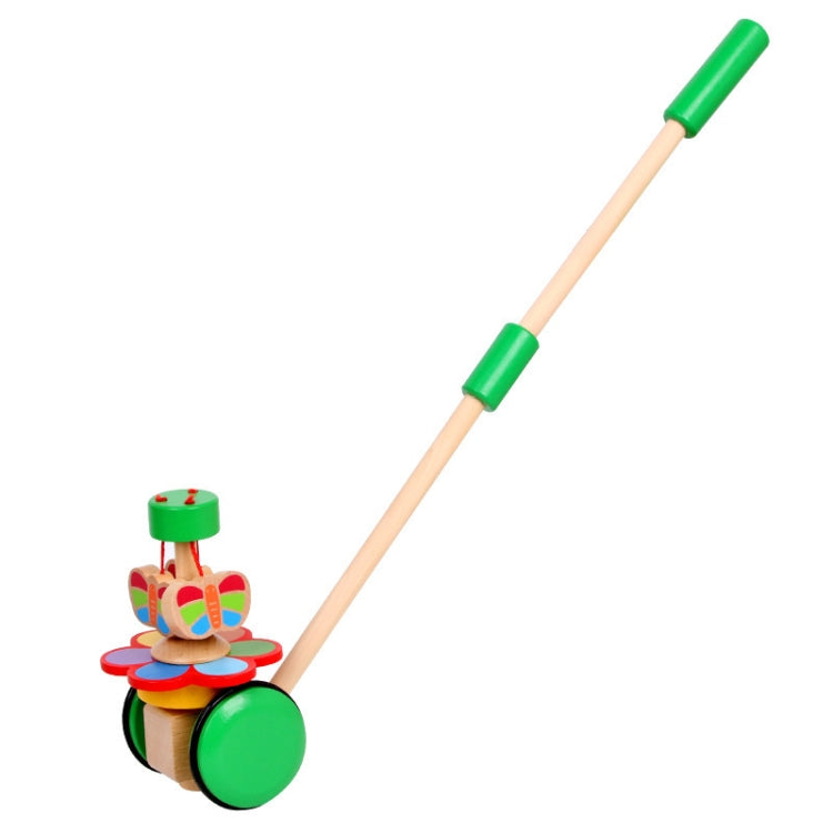ZC310 Children Trolley Wooden Educational Walker Toy(Green)