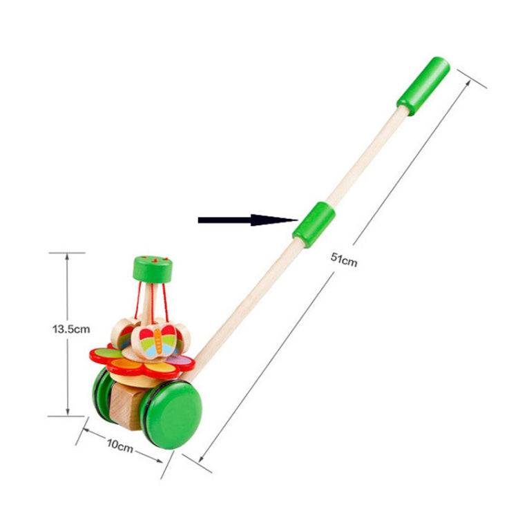 ZC310 Children Trolley Wooden Educational Walker Toy(Green)
