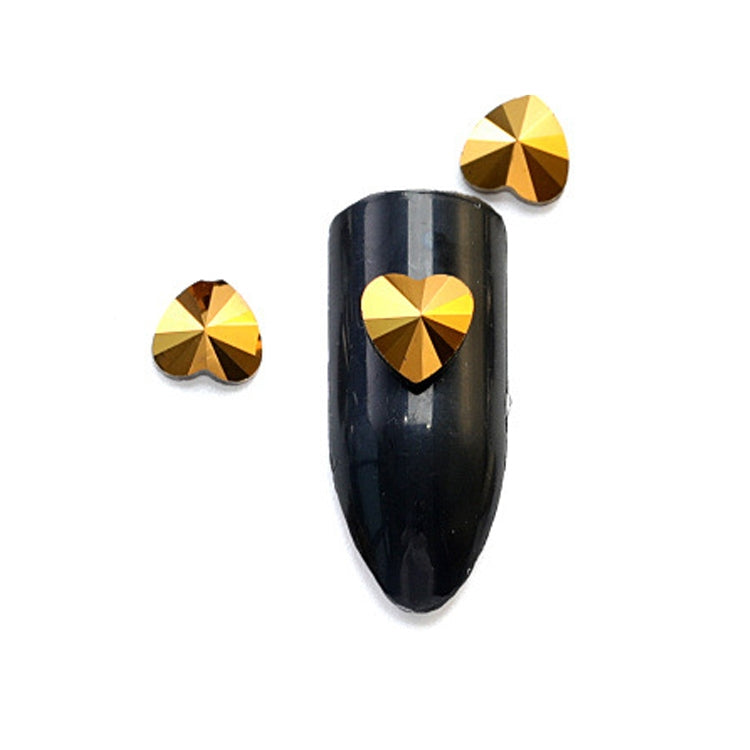 Super Flash Nail Jewelry Flat Drill Shaped Diamond Gold Full Drill Nails Art Decorations Crystals Set