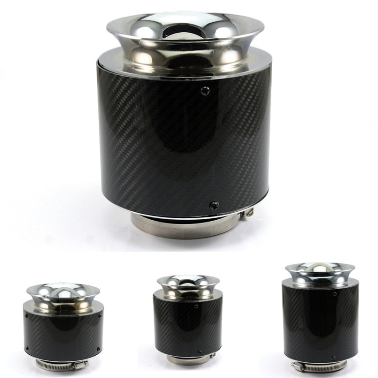 013 Car Universal Modified High Flow Carbon Fiber Mushroom Head Style Air Filter, Specification: Large 60mm Inner Diameter