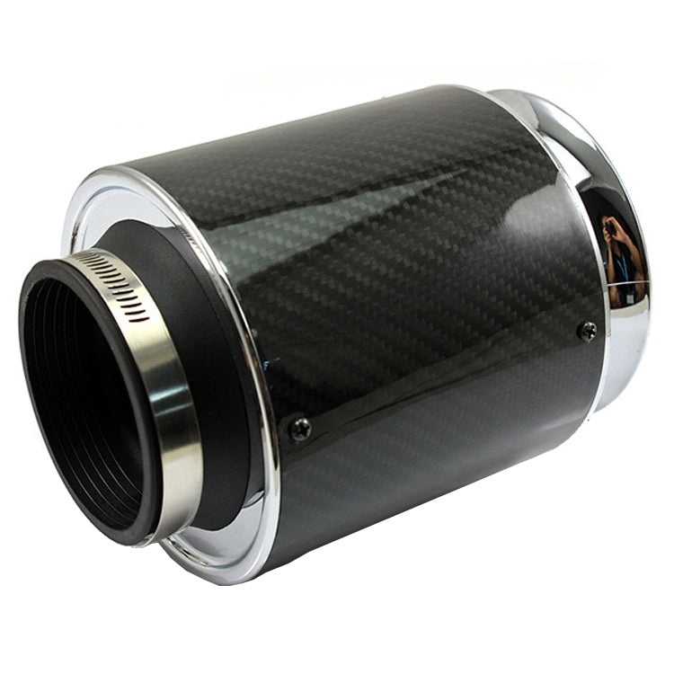013 Car Universal Modified High Flow Carbon Fiber Mushroom Head Style Air Filter, Specification: Large 63mm Inner Diameter