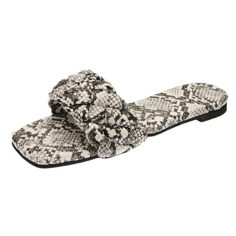 Snake Pattern Outer Slippers Ladies Summer Sandals, Size: 37