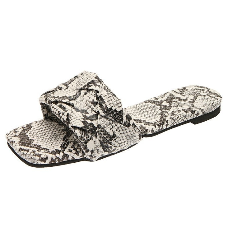 Snake Pattern Outer Slippers Ladies Summer Sandals, Size: 37